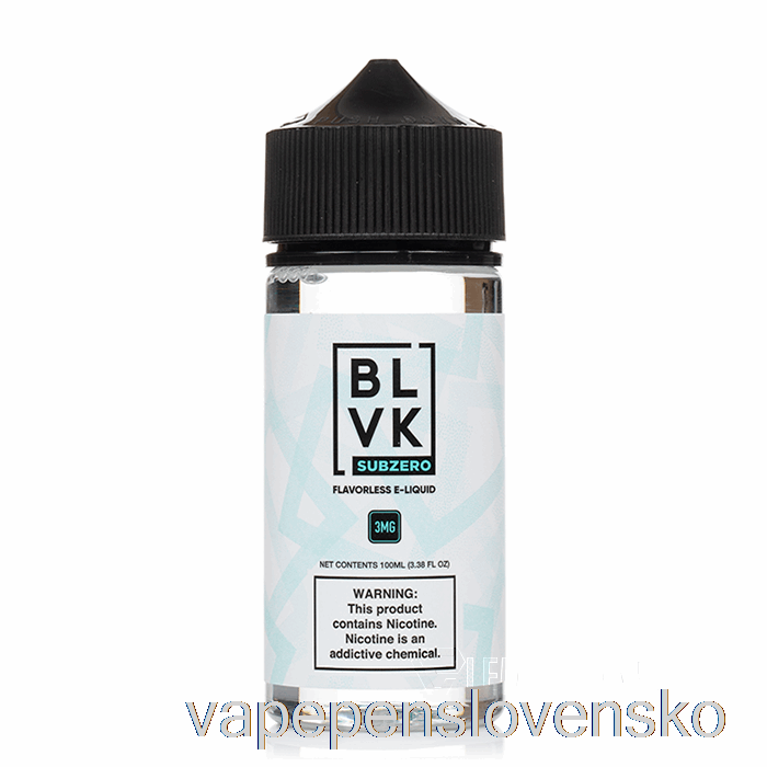 Sub Zero - Blvk - 100 Ml 6mg Vape Pero